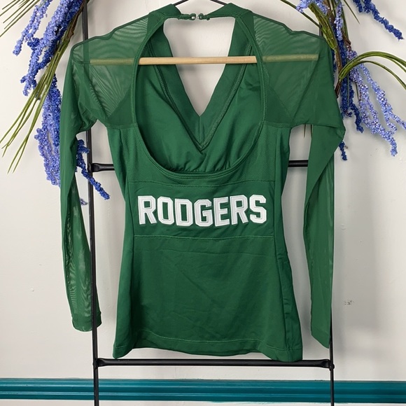 Packers NFL licensed mesh Rodgers open back top - Picture 8 of 12